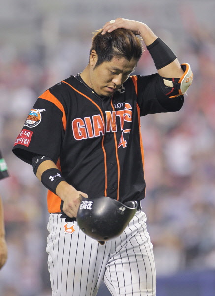 손아섭선수의 적시타